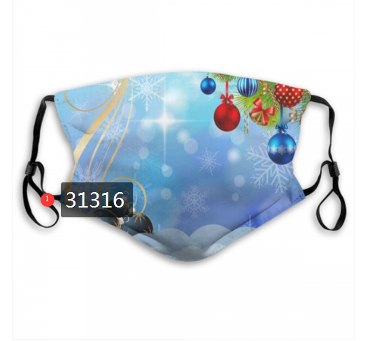 2020 Merry Christmas Dust mask with filter 107->mlb dust mask->Sports Accessory